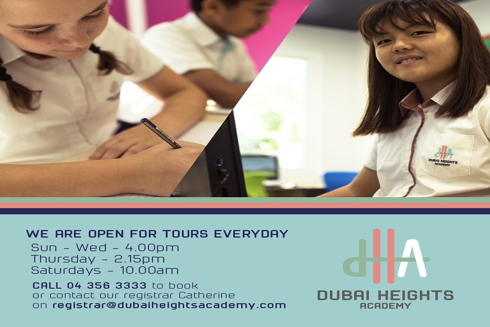 Dubai Heights Academy’s new schedule for school tours features latest health & safety measures